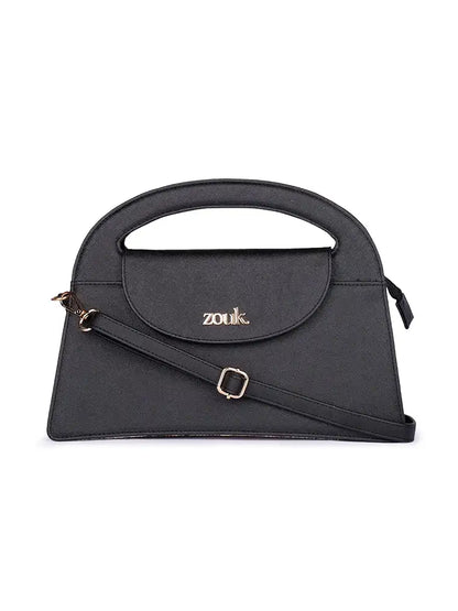 Zouk Rhea Kapoor Sling Bag Jute & Leather Crossbody Bag for Women