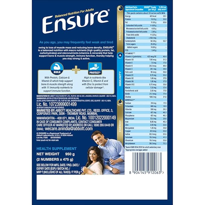 Ensure Nutritional Powder Vanilla Flavour