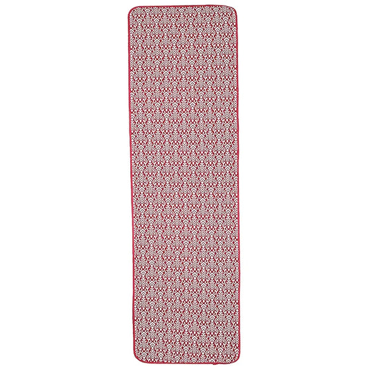 Saral Home Fleur Designer Soft Cotton Durable & Washable Multipurpose Runner Colour Red