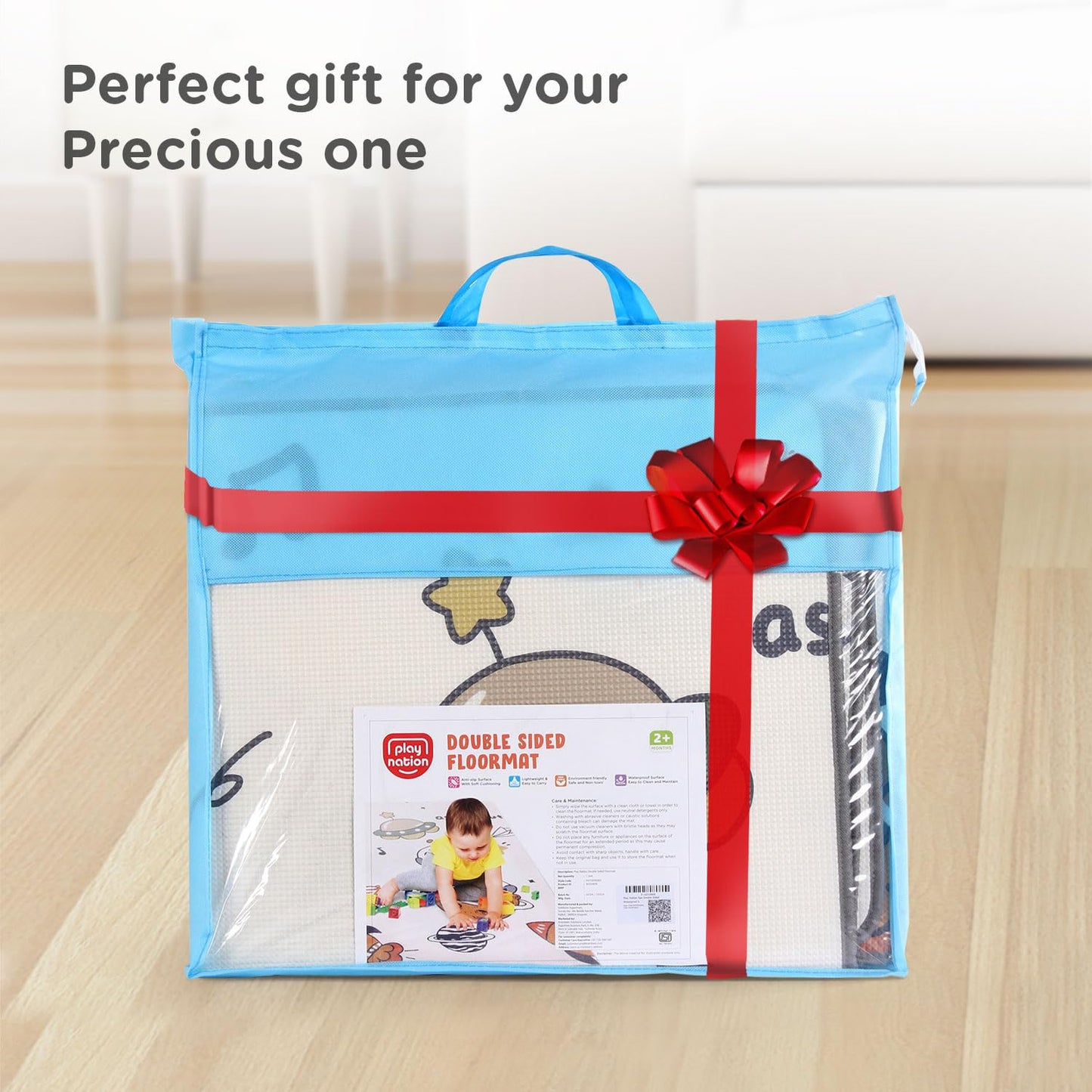 Play Nation Premium Double Sided Waterproof Play Mat for Babies 0 to 2 Years