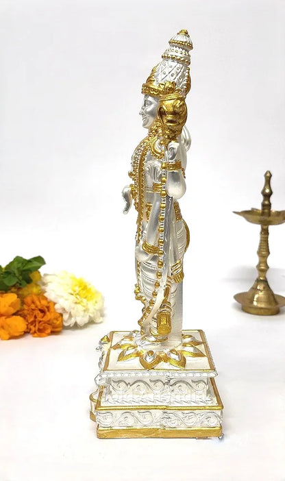 Gold Art India Lord Tirupati Balaji Garuda Gold Silver Two Tone Matte