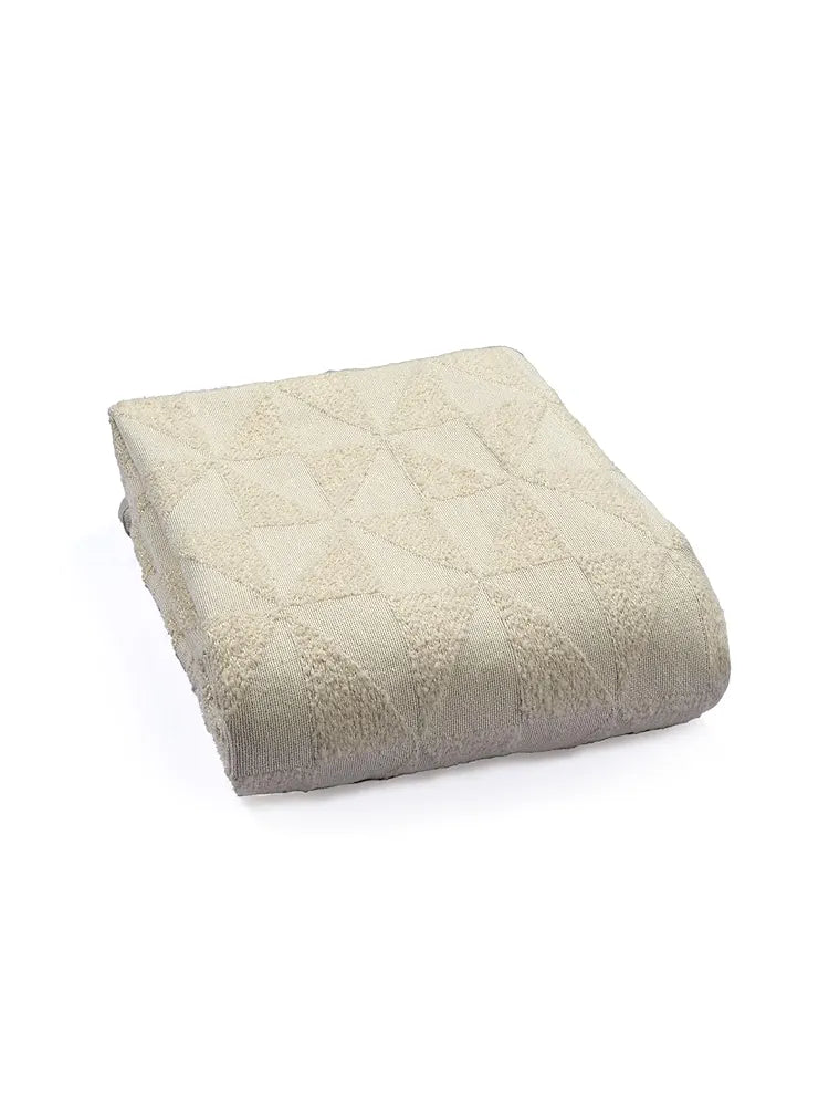Saral Home Soft Microfiber 3 Seater Sofa Cover Throw Colour Lt.Beige