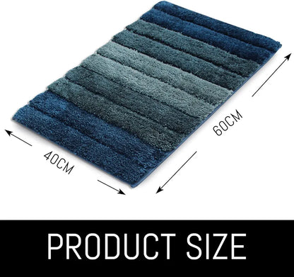 Luxe Home International Microfiber Luxe Home Bath Mat Super Soft Anti Skid Luxury Mats 40 X 60 Cm Colour Hunter Green (Pack of 2)