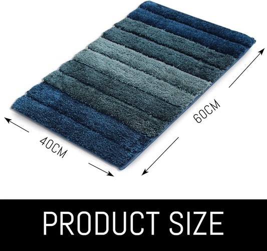Luxe Home Bathmat 2500 GSM Microfiber Anti Skid Water Absorbent 40X60 Cm Colour Hunter Green