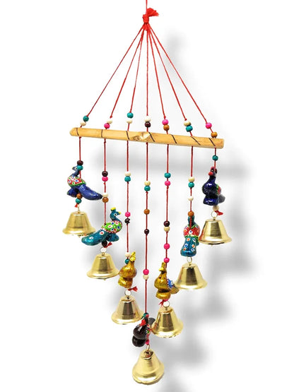 Handcrafted Rajasthani Peacock Wind Chime