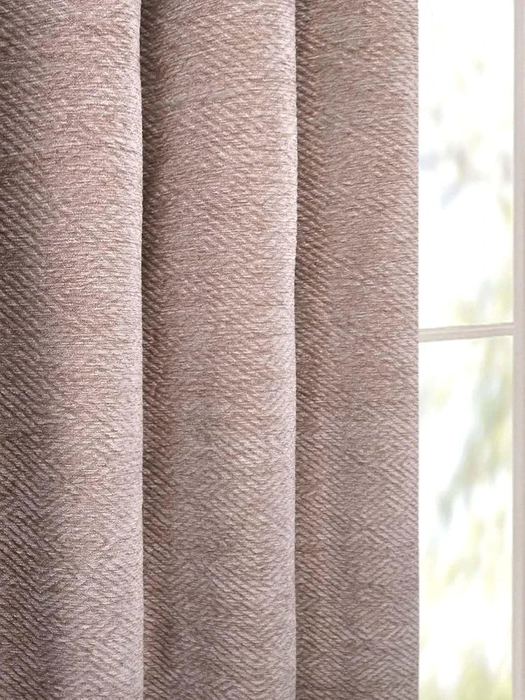 Saral Home Pacman Chenille Blackout Long Door Curtains 1pc Colour Beige