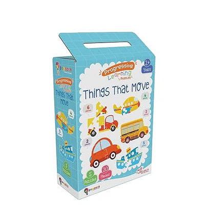Popcorn Games & Puzzles Things That Move Puzzle for 3 Years Old & Above