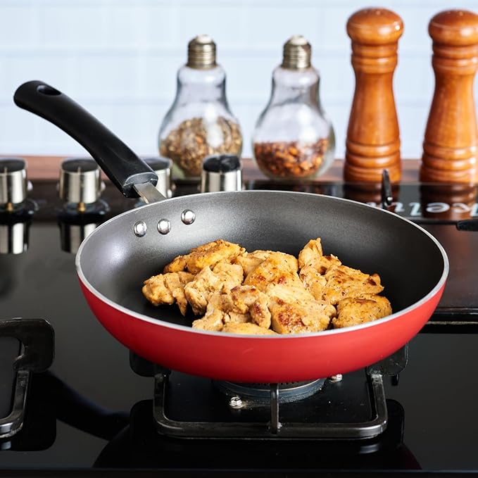 Vinod Zest Inducto Aluminium Non Stick Frypan - 26 cm | 3mm Extra Thick | 3 Layer Coating