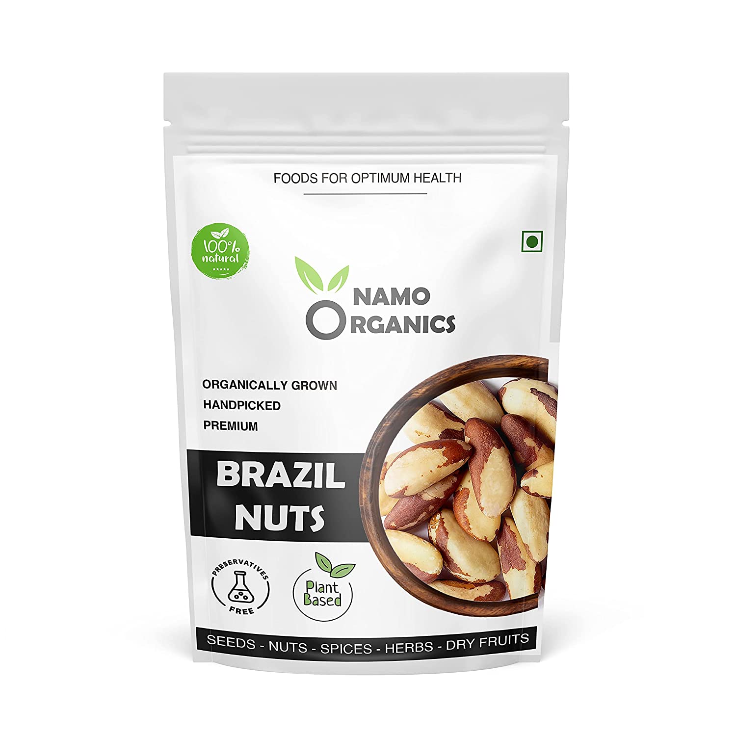 Namo Organics - Handpicked Brazil Nuts - Selenium Rich Dry Fruit