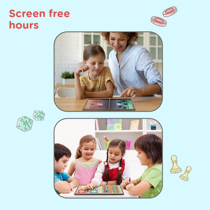 Play Nation 3-in-1 Wooden Board Game