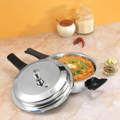 Vinod Platinum Triply Stainless Steel Pressure Cooker with Induction Base - 3.5 Litre | Junior Pressure Cooker | Induction Base Pressure Cooker
