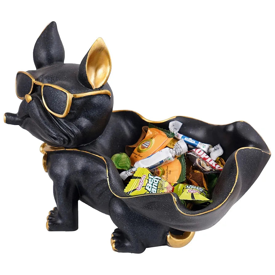 Zart Dog Showpiece for Home Decor showpiece Dog Bask Black