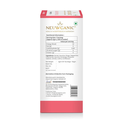 Neuwganic - Ladies Special Wellness Tea Bags - 25 Pyramid Tea Bags