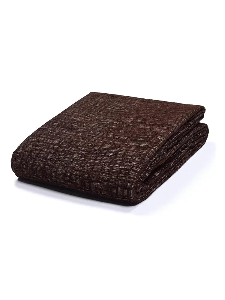 Saral Home Chenille 2 Seater Sofa Cover Throw Colour Brown