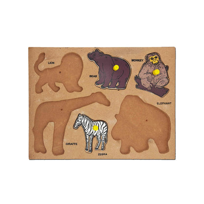 Kids Mandi Wooden Puzzle Learning Educational Board Multicolor