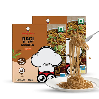 Healthy Master Ragi Millet Noodles - 200 gms Each (Pack of 2)
