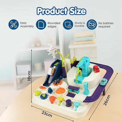 Kidology Car Race Tracks Toy 4 Car Included