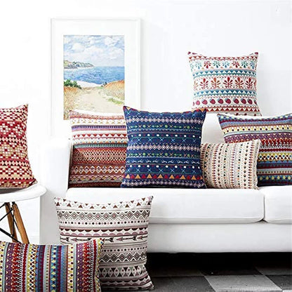 Aerohaven Set of 5 Designer Decorative Throw Pillow/Cushion Covers Multi Polyester