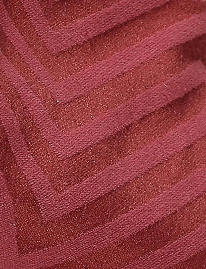 Saral Home Chevron Designer Curtains Rust