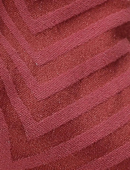 Saral Home Chevron Designer Curtains Rust