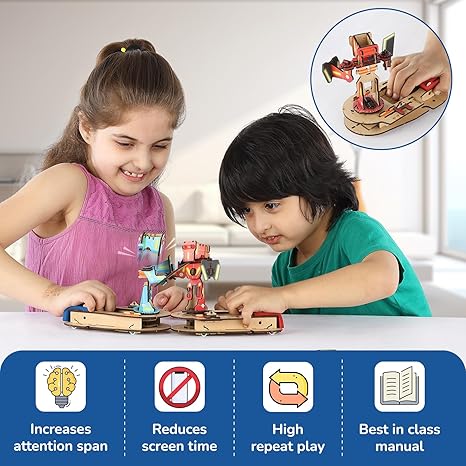 Smartivity Fighting Robots 2 Player Fun Battle Game Toy Kids Birthday Gifts Diy Stem Educational Science Toy