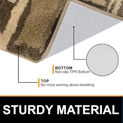 Luxe Home International Rectangular Bath mat Super Soft Anti Skid Rabbit Fur Mats 40X60 Cm Colour Grey