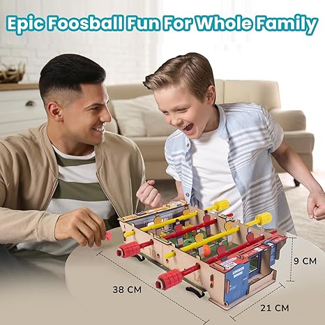 Smartivity Foosball Table Soccer Indoor Games Kids Birthday Gifts Stem Wooden Construction Game