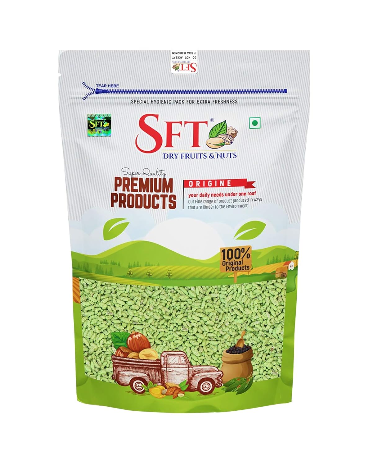Sft Fennel Seeds Peppermint Coated Scented Mouth Freshner - 1000 gms
