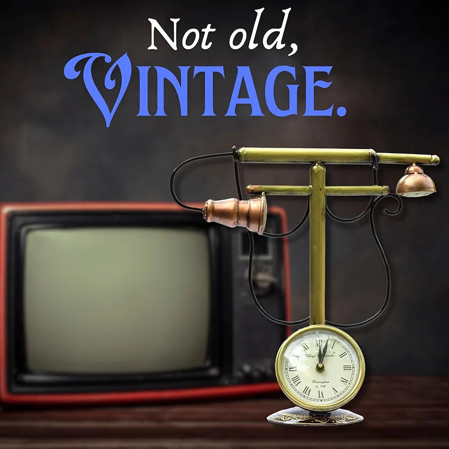 Kraftskala Iron Vintage Retro Tabletop Analog Clock Showpiece Classic
