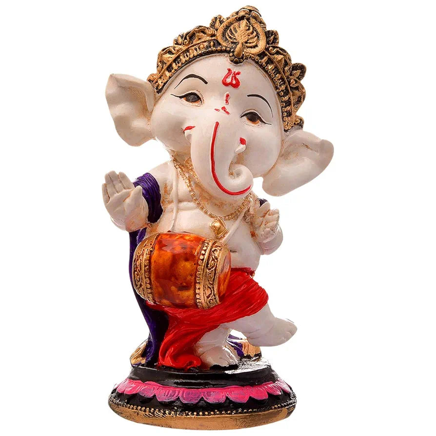 Karigaari India Handcrafted Polyresin Eco Friendly Lord Ganesha Ganpati Idol Figurine