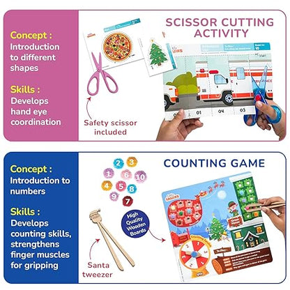 Smartivity Montessori Based Busy Box Boys and Girls 7in1 Preschool Learning Activity