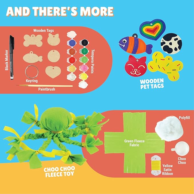 Kalakaram Pet Craft Box | Create 5 Wonderful Crafts With This Kit | Diy Art and Craft Kit | Fun and Engaging Activity Kit for Kids