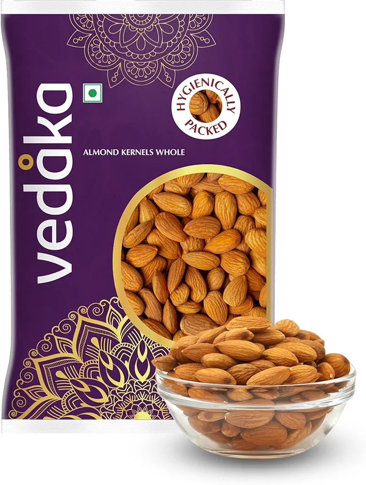 Amazon Brand - Vedaka Popular Whole Almonds, 1kg