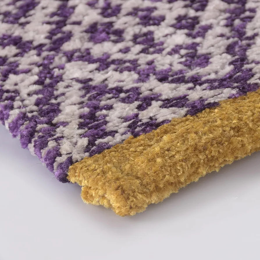 Sashaa World Multipurpose Rug Colour Purple