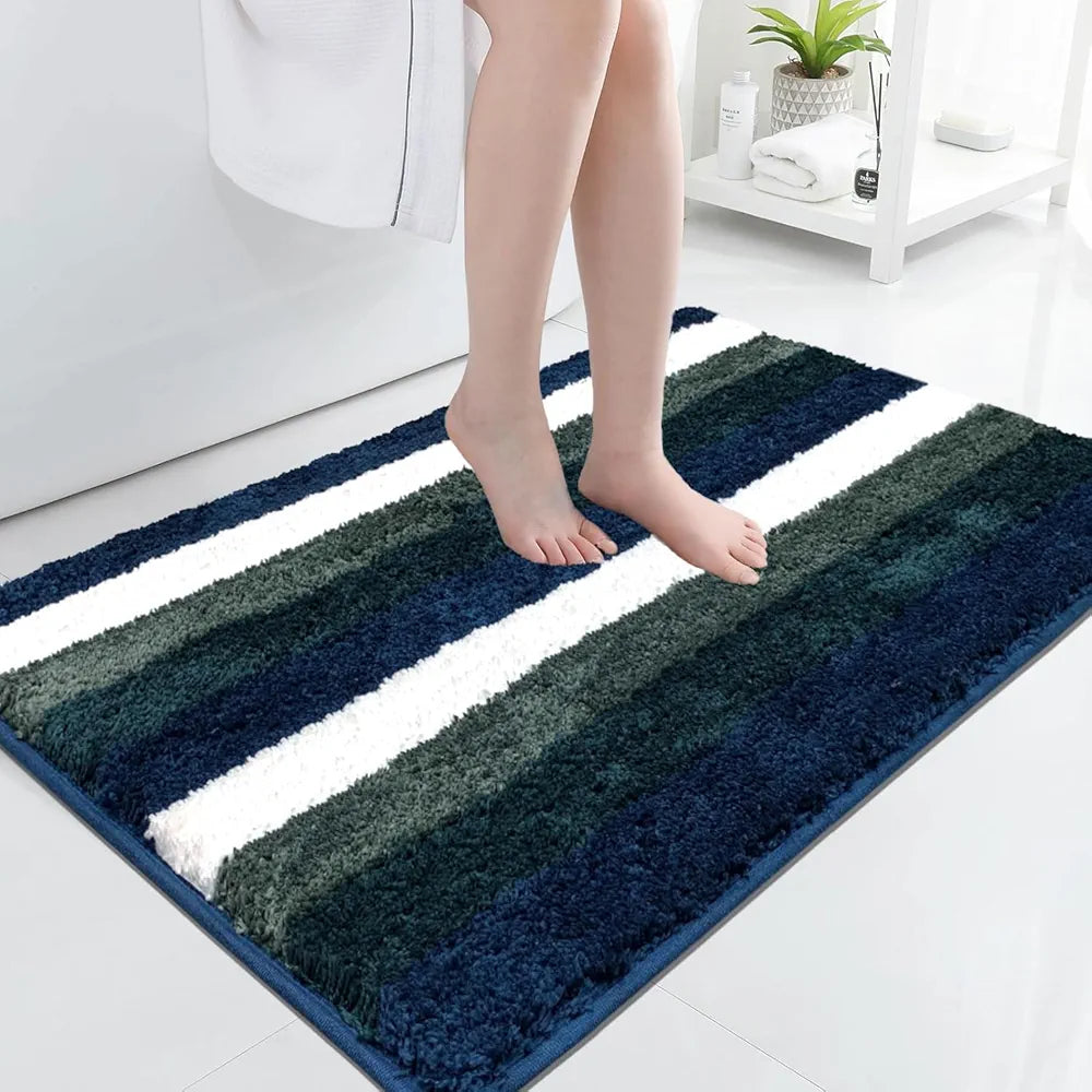 Luxe Home Jericho Doormat 2500 GSM Super Soft Microfiber Anti-Skid Mat Colour Forest Green 60x90 cm