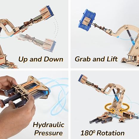 Smartivity Hydraulic Crane Stem Diy Fun Toy Educational & Construction Based Activity Game Kit for Kids
