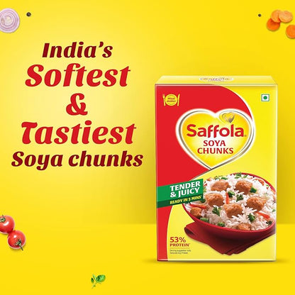 Saffola Soya Chunks Tender & Juicy Protein - 1 kg