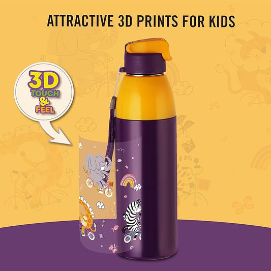 Cello Kidzbee Uranus 600 Wild Wheels Water Bottle | 540 ml