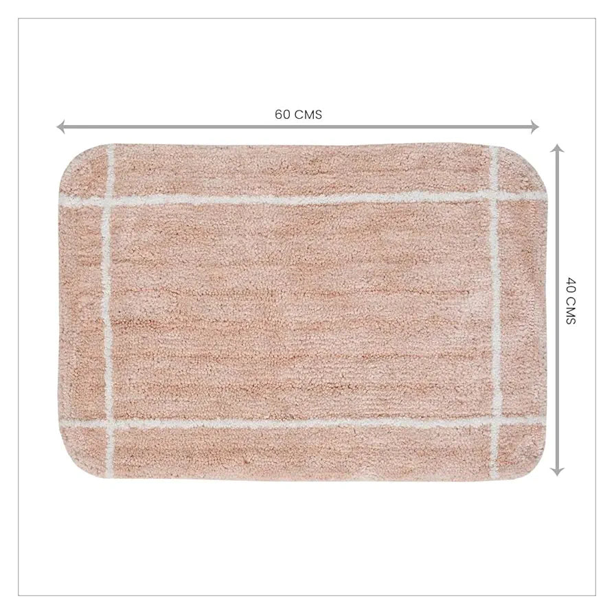Sashaa World Microfiber Bathmat Colour Rose Pink (Pack of 2)