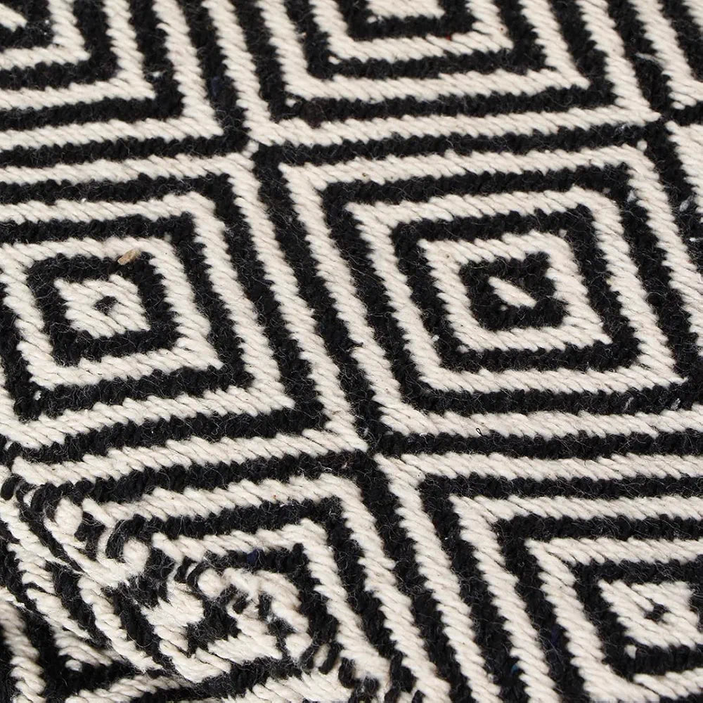 Sashaa World Cotton Throw Blanket Colour Black