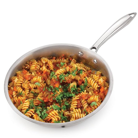 Hazel Triply Stainless Steel Induction Bottom Fry Pan 2 Litre, 28 cm