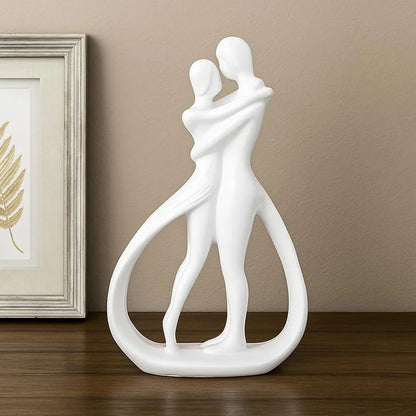 Ekhasa Nostrae Resin Cute Couples Show Pieces White Couple