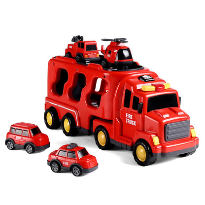 Play Nation 5-in-1 Friction-Powered Truck Toy Set