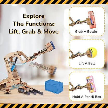 Smartivity Hydraulic Crane Stem Diy Fun Toy Educational & Construction Based Activity Game Kit for Kids