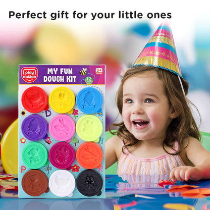 Play Nation Premium My Fun Dough Clay Set for Kids Vibrant Multi Color