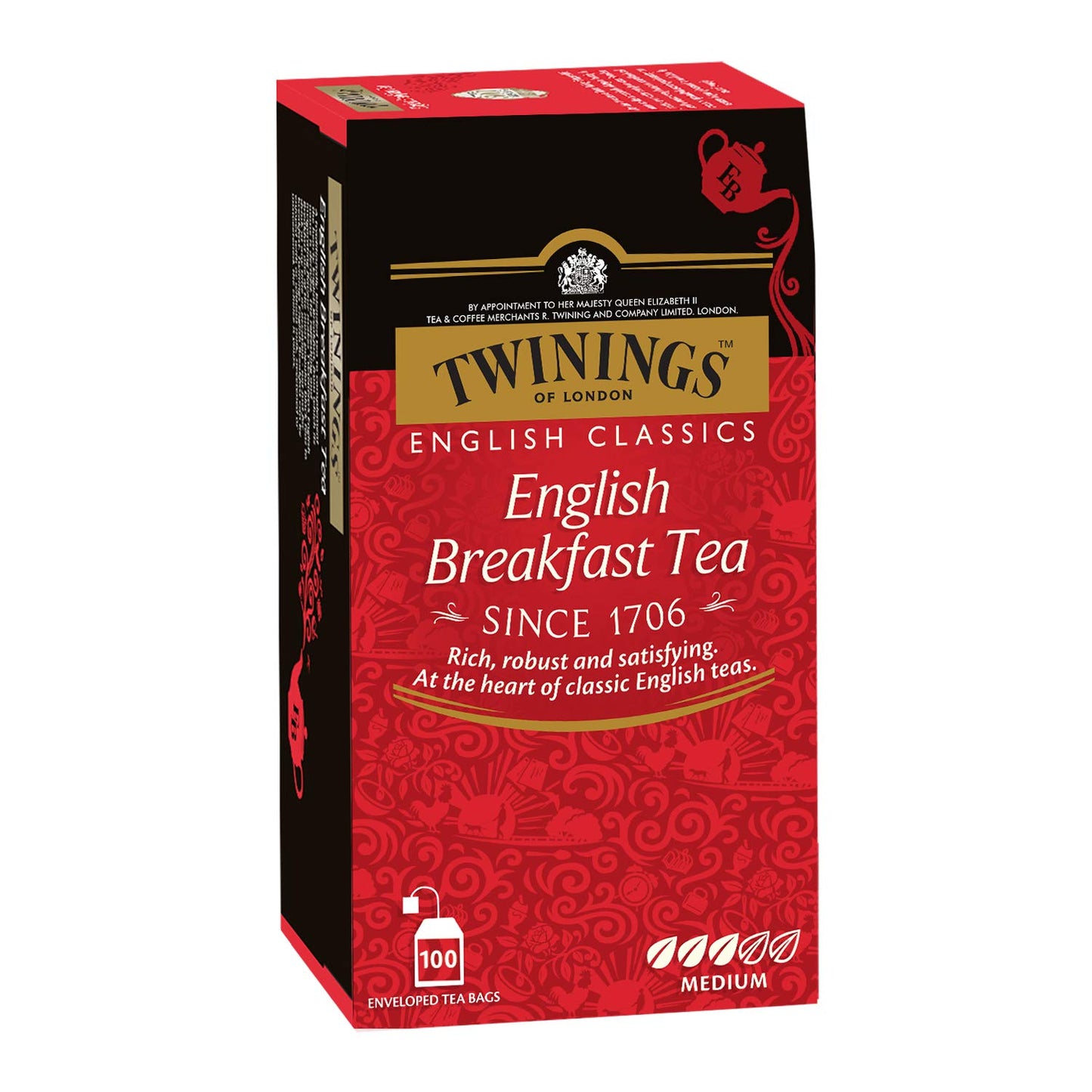 Twinings English Breakfast Tea 100 Tea bags - 200 gms