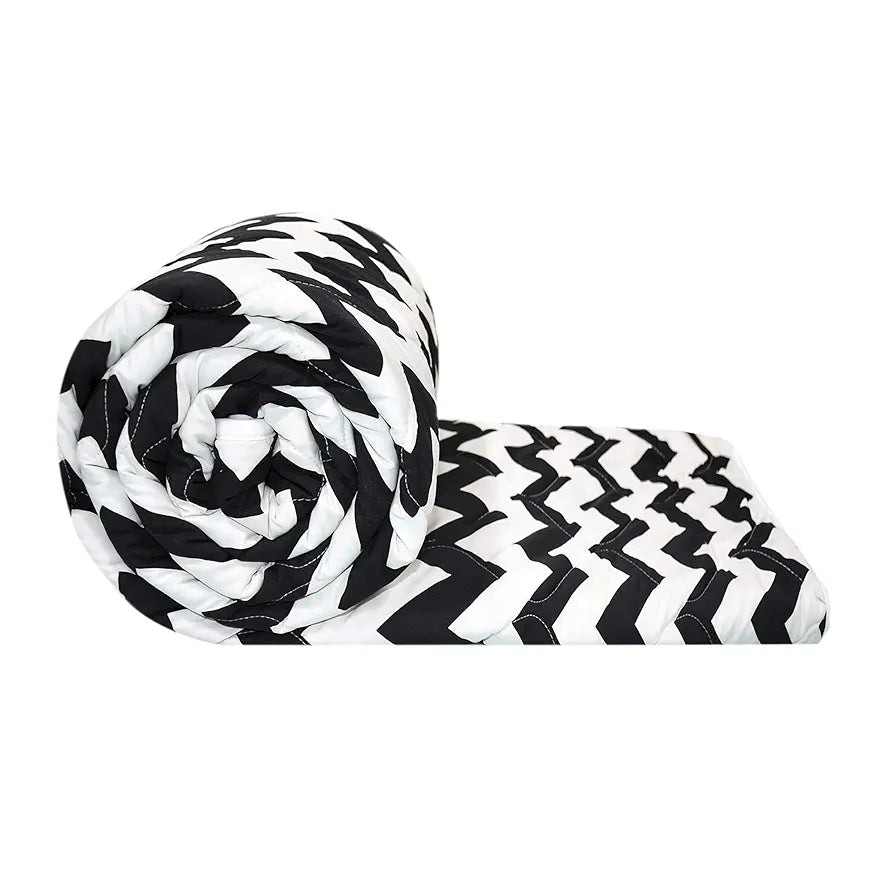 Divine Casa 120 GSM Microfiber Single Bed Comforter Soft & Lightweight Reversible AC Blanket Colour Anthracite