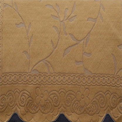 Kuber Industries 5-Seater Sofa Cover for Home Decor Self Ginger Sofa Cover Set Golden Colour