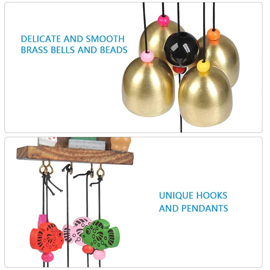 Timesetl Wood Coper Wind Chime