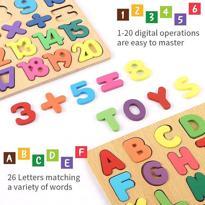 Kidology Wooden Puzzles 3Pcs for Toddlers for Kids Preschool Learning Toys